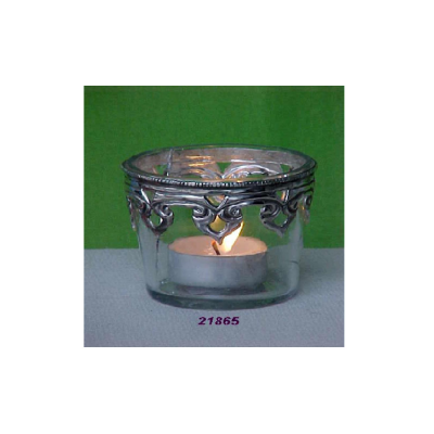 Short Clear Decorative Glass Votive