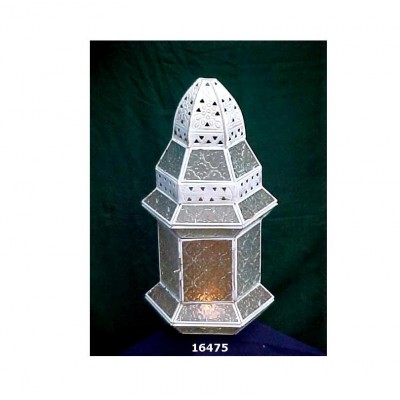 Iron White Color Lantern For Home Decoration